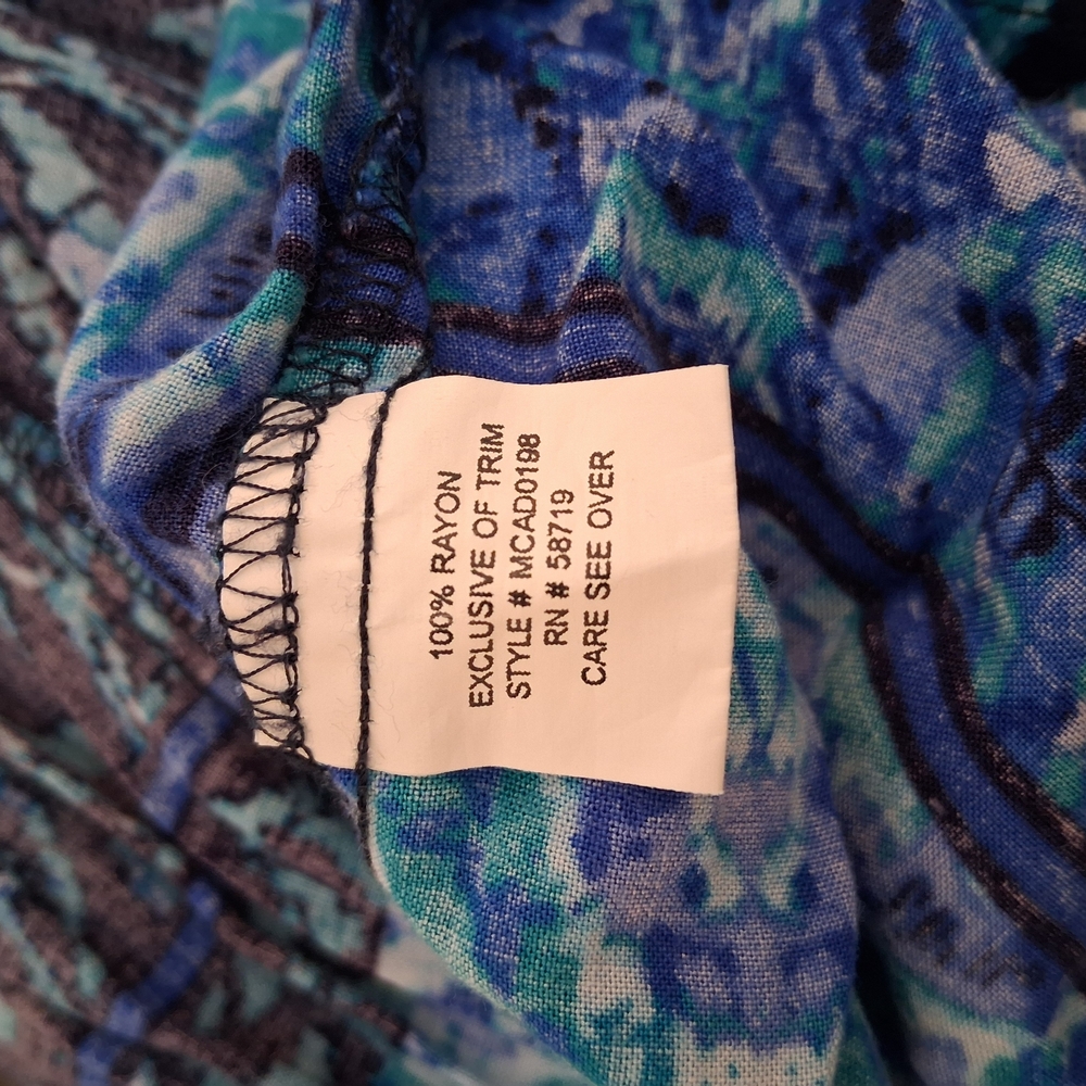 Elegant Notations Blue and Black Crochet Patterned Flow Maxi Dress - Picture 8 of 10